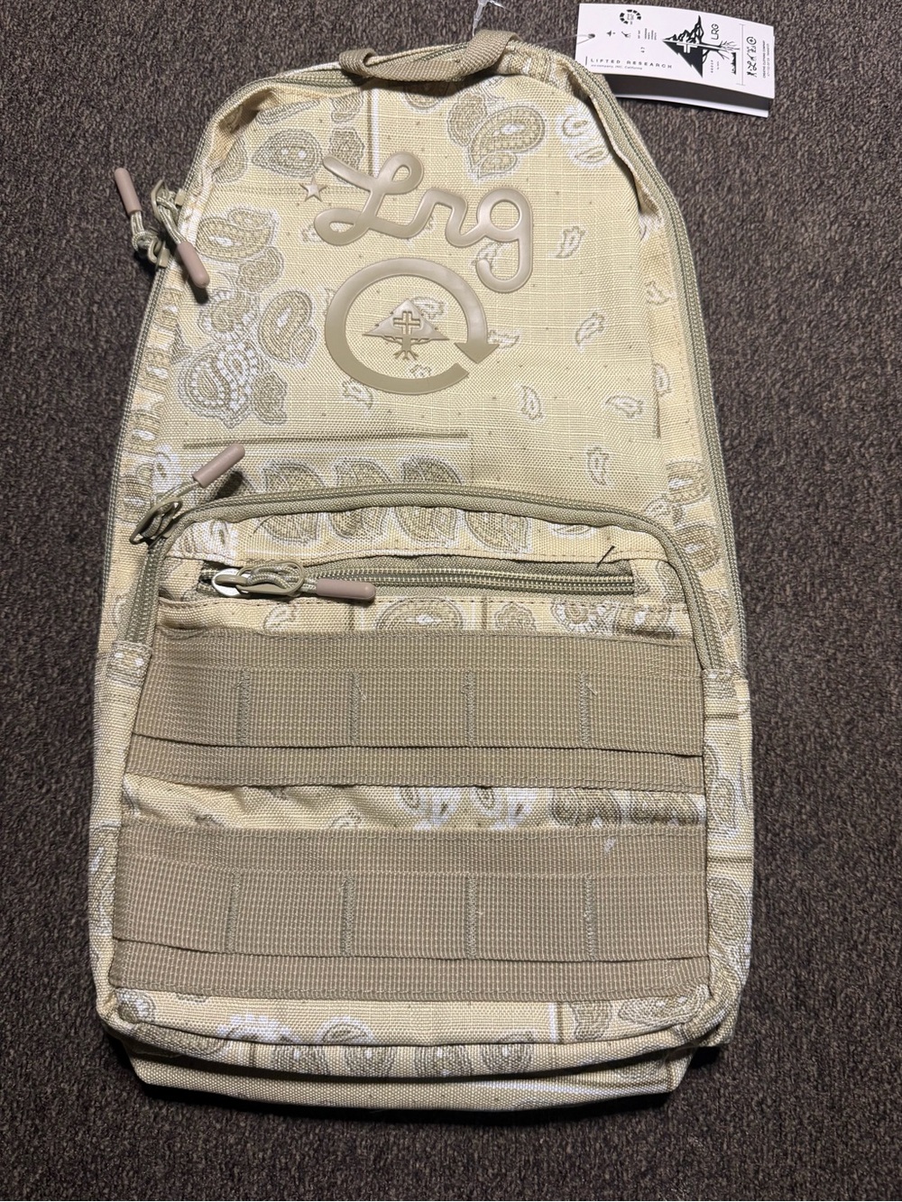 LRG Beige Paisley Crossbody Sling